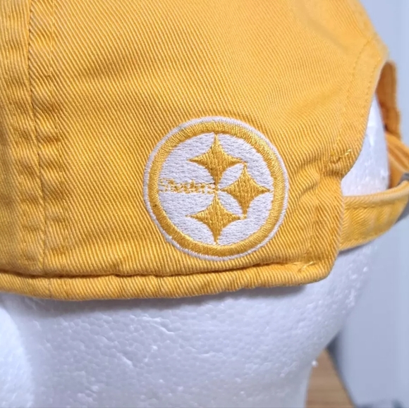 NFL Reebok Men's Large/XL Pittsburgh Steelers Black Fitted Baseball Cap Logo Hat - Picture 5 of 11